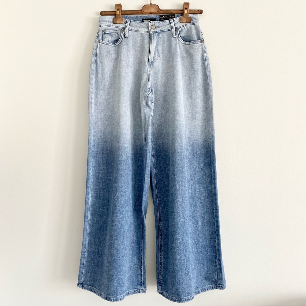 Simply Vera Vera Wang Ombré Blue Wide Leg Jeans